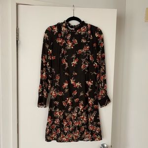Kookaï Long Sleeve Floral Print Dress